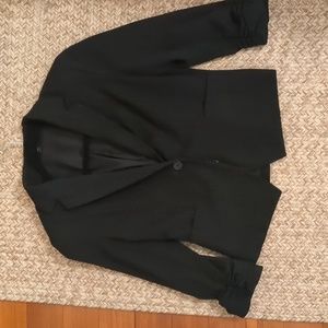 Black 3/4 Sleeve Blazer from Express